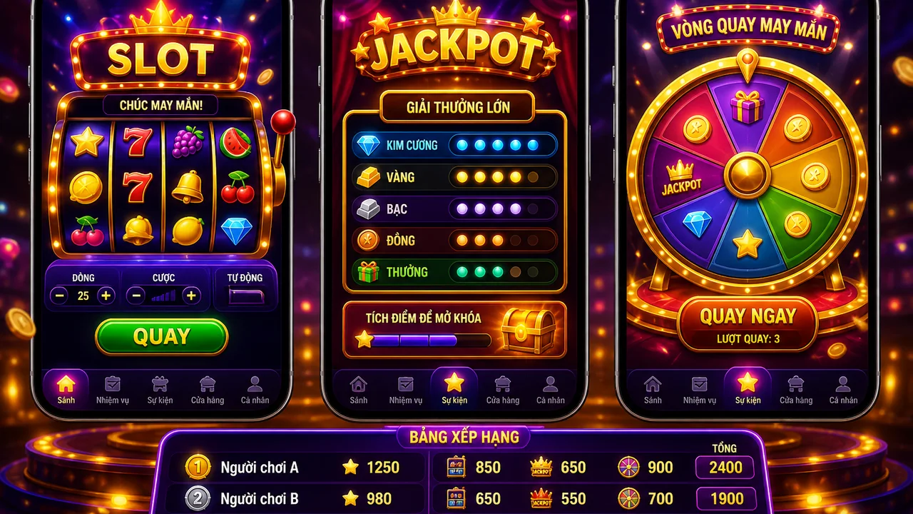 Máy slot, jackpot hay vòng quay: shbet khác nhau thế nào trên điện thoại?